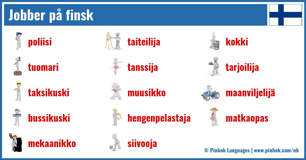 Jobber på finsk