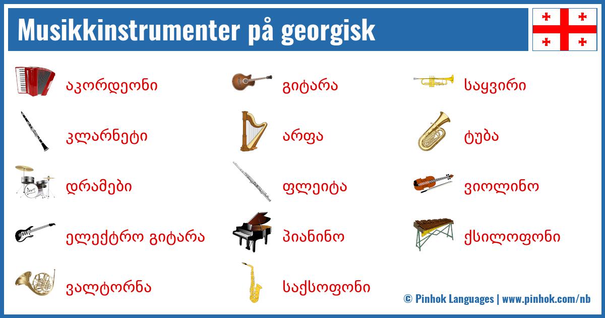 Musikkinstrumenter på georgisk