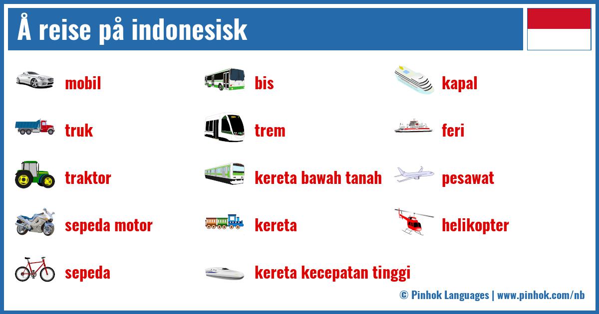 Å reise på indonesisk