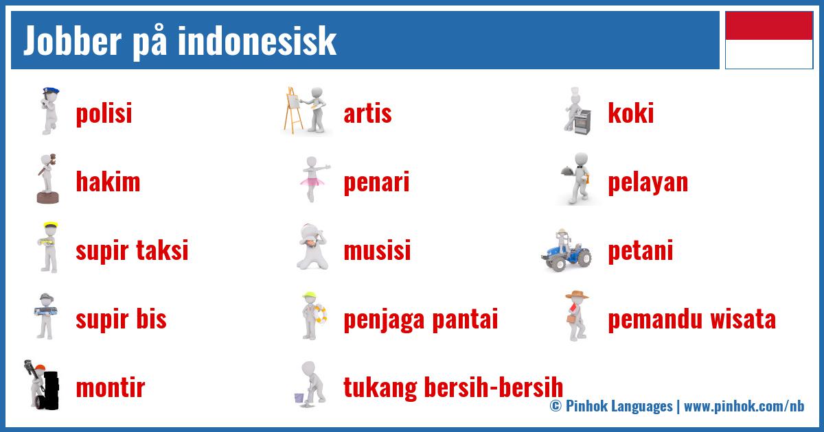 Jobber på indonesisk