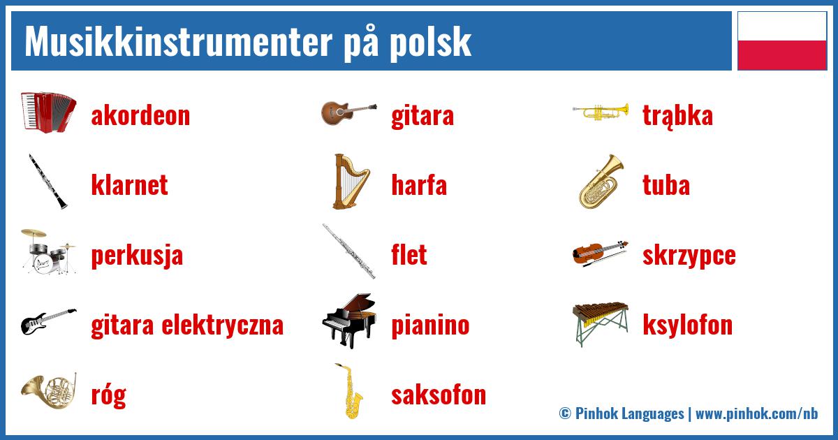 Musikkinstrumenter på polsk