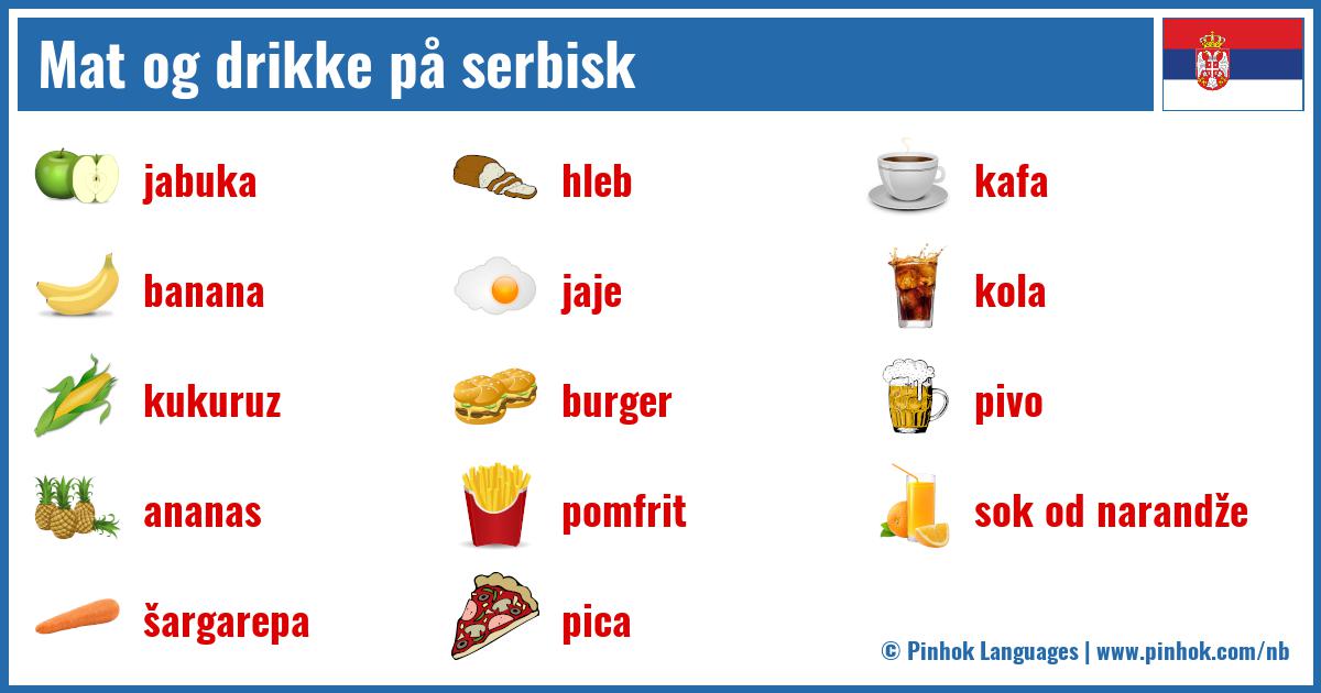 Mat og drikke på serbisk