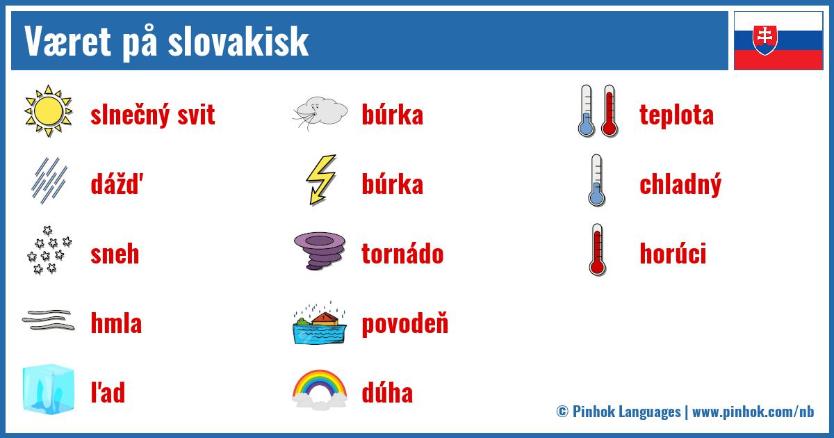 Været på slovakisk