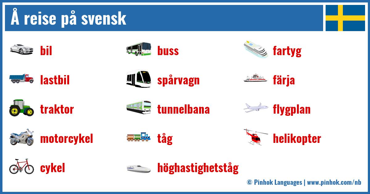 Å reise på svensk