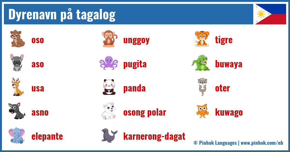 Dyrenavn på tagalog