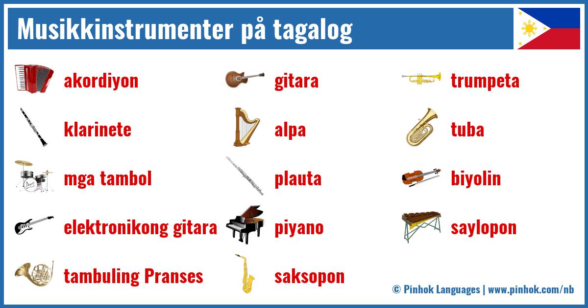 Musikkinstrumenter på tagalog