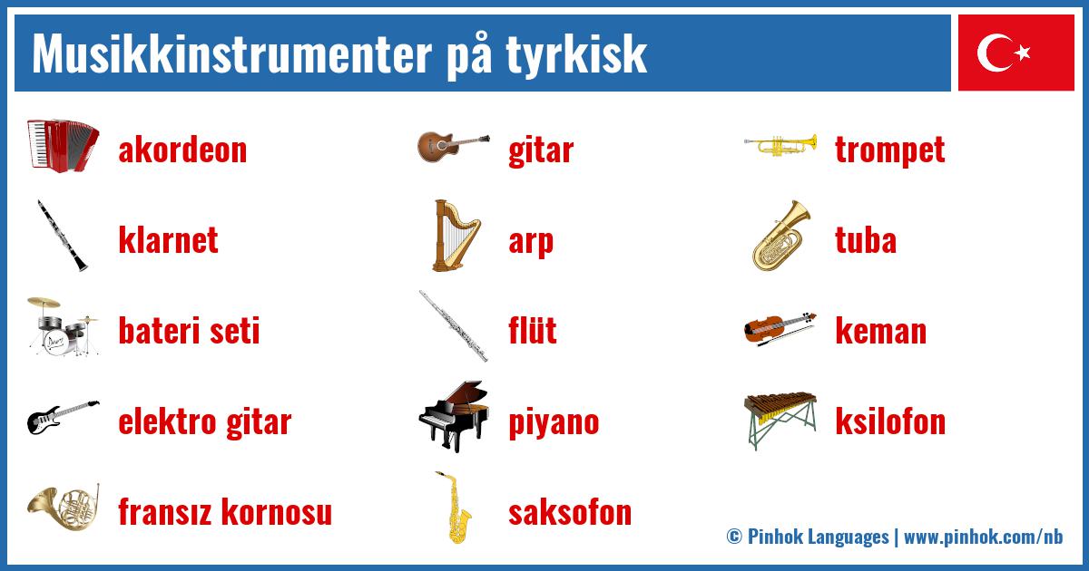 Musikkinstrumenter på tyrkisk