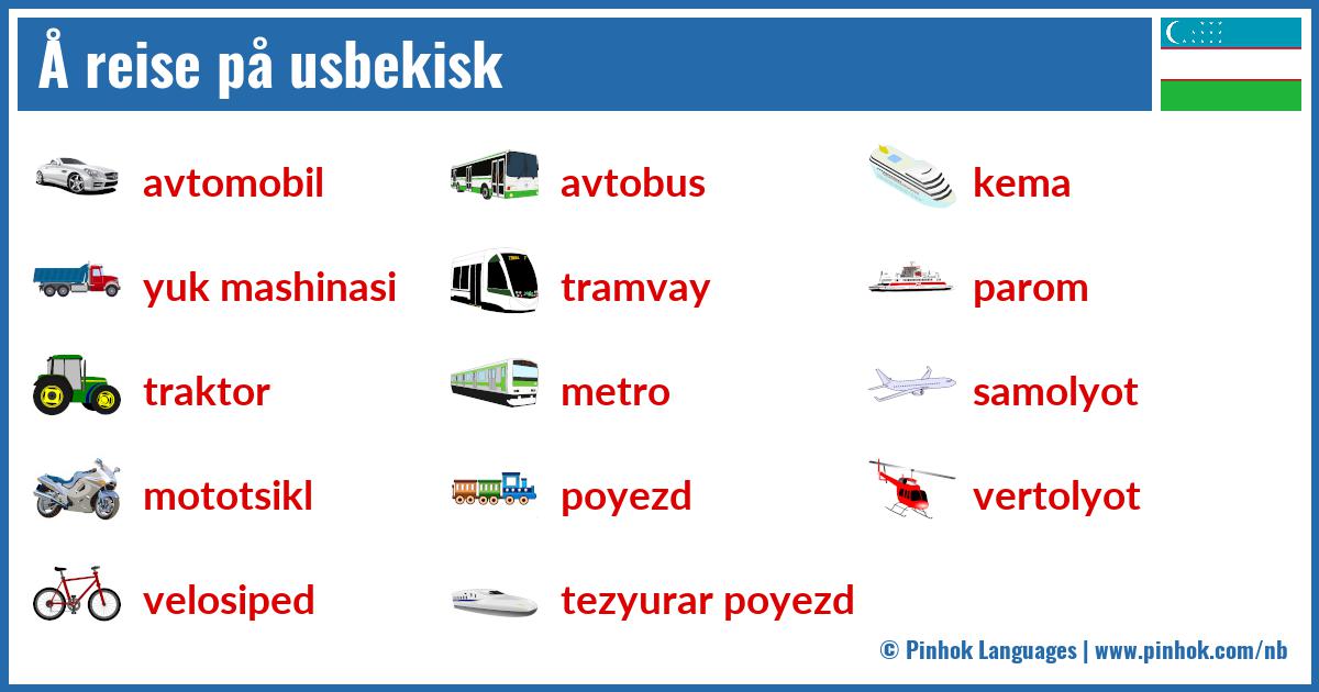 Å reise på usbekisk