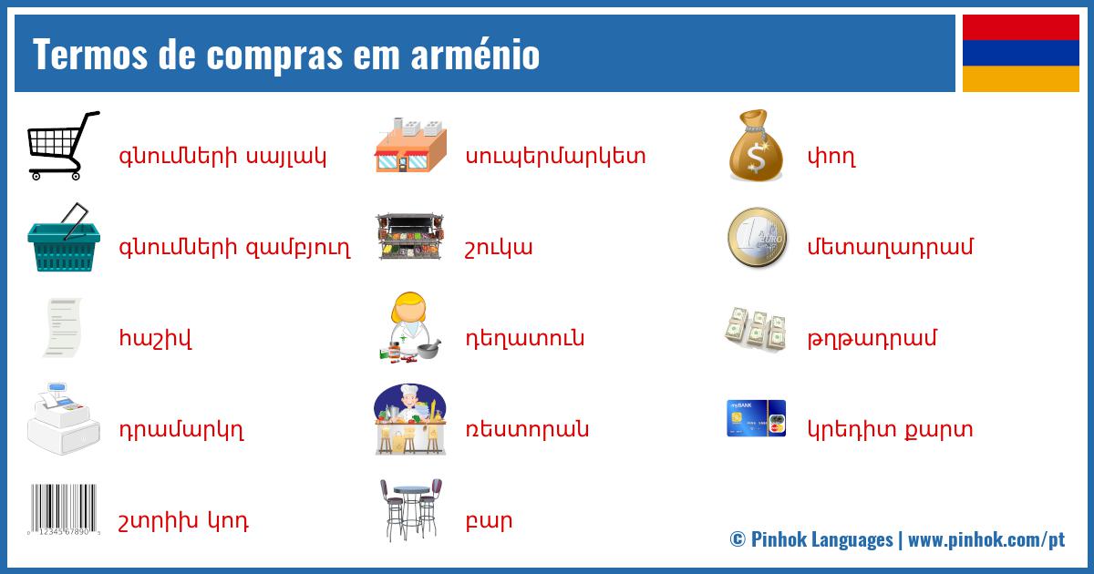 Termos de compras em arménio