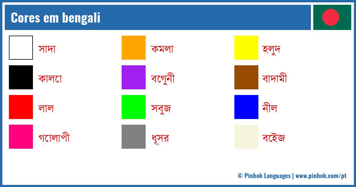 Cores em bengali