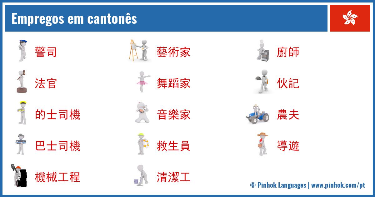 Empregos em cantonês