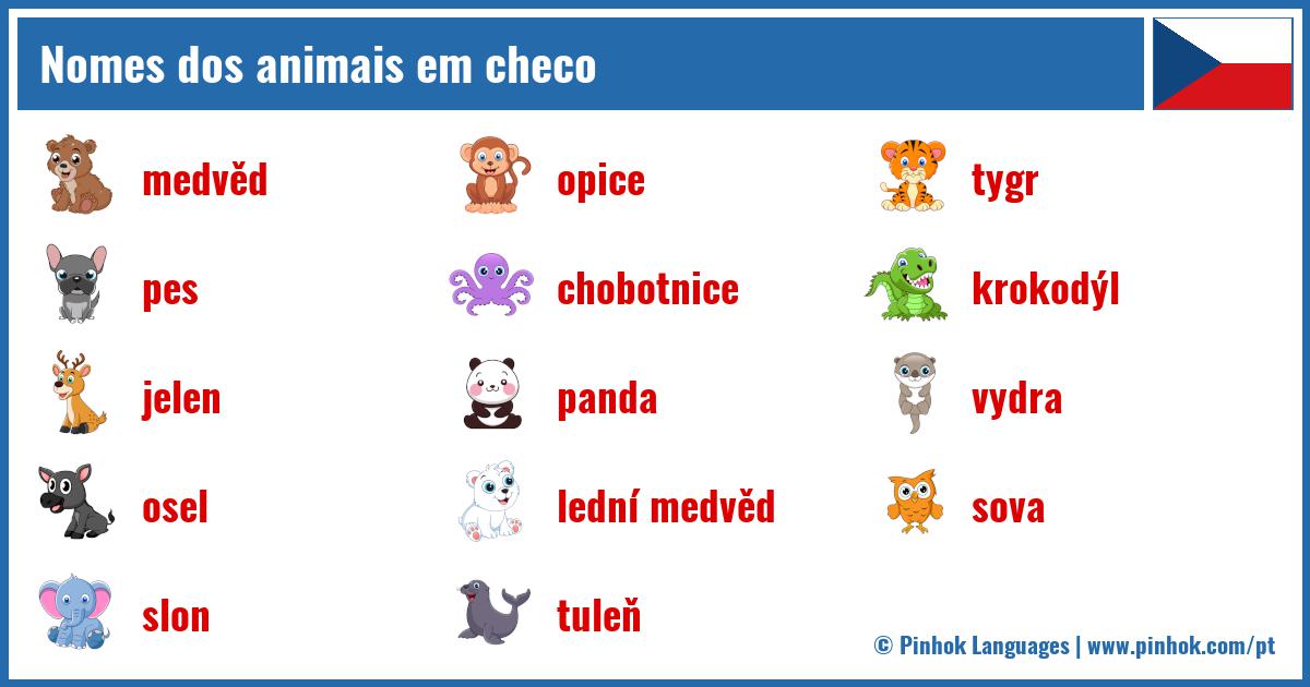 Nomes dos animais em checo