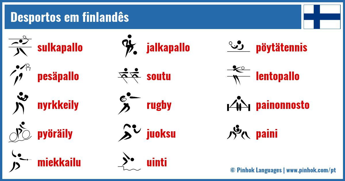 Desportos em finlandês