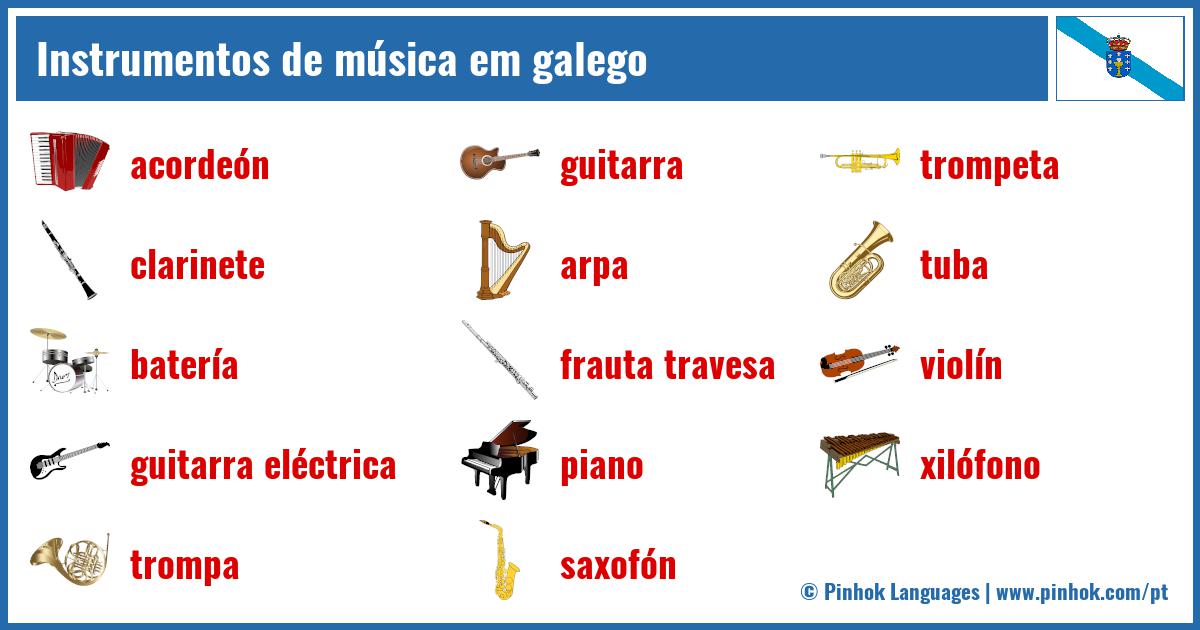 Instrumentos de música em galego