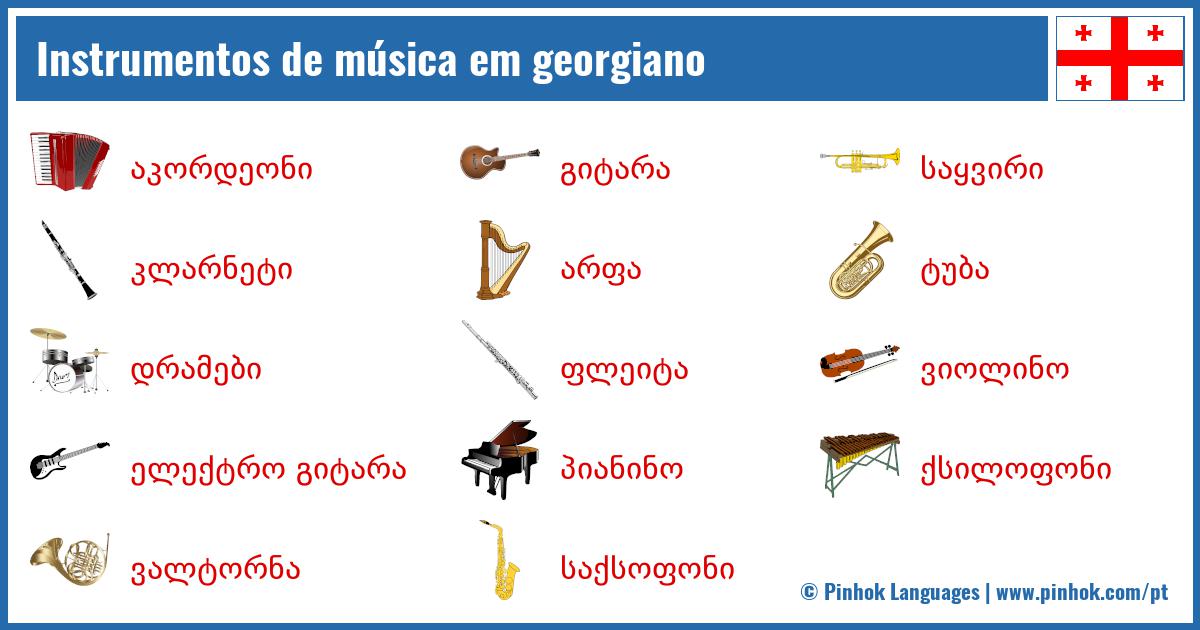 Instrumentos de música em georgiano