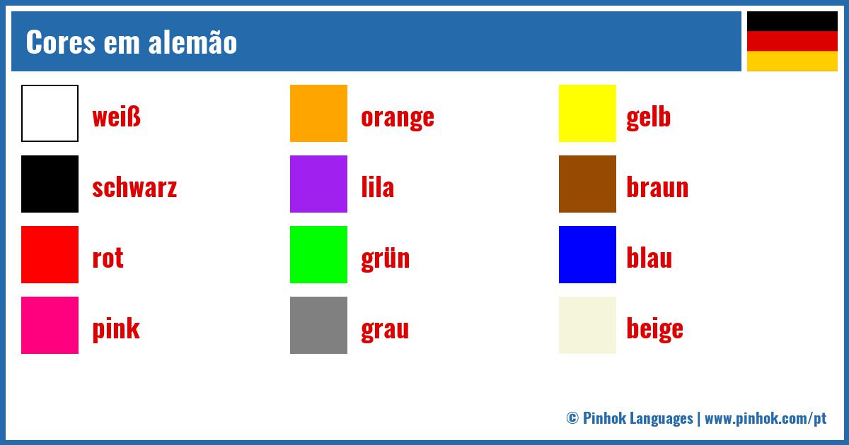 Cores em alemão