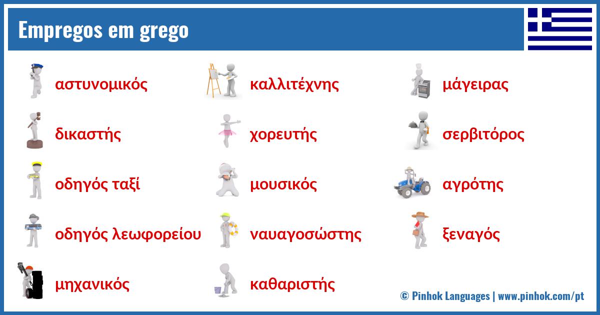 Empregos em grego