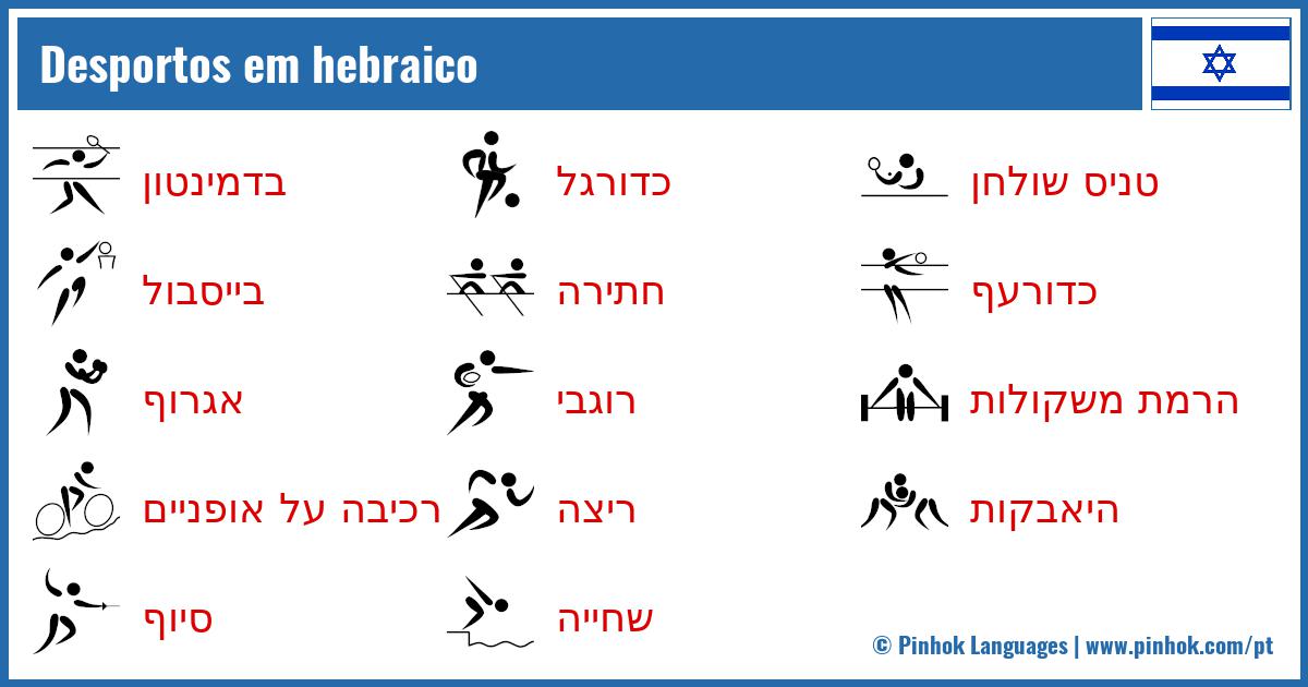 Desportos em hebraico