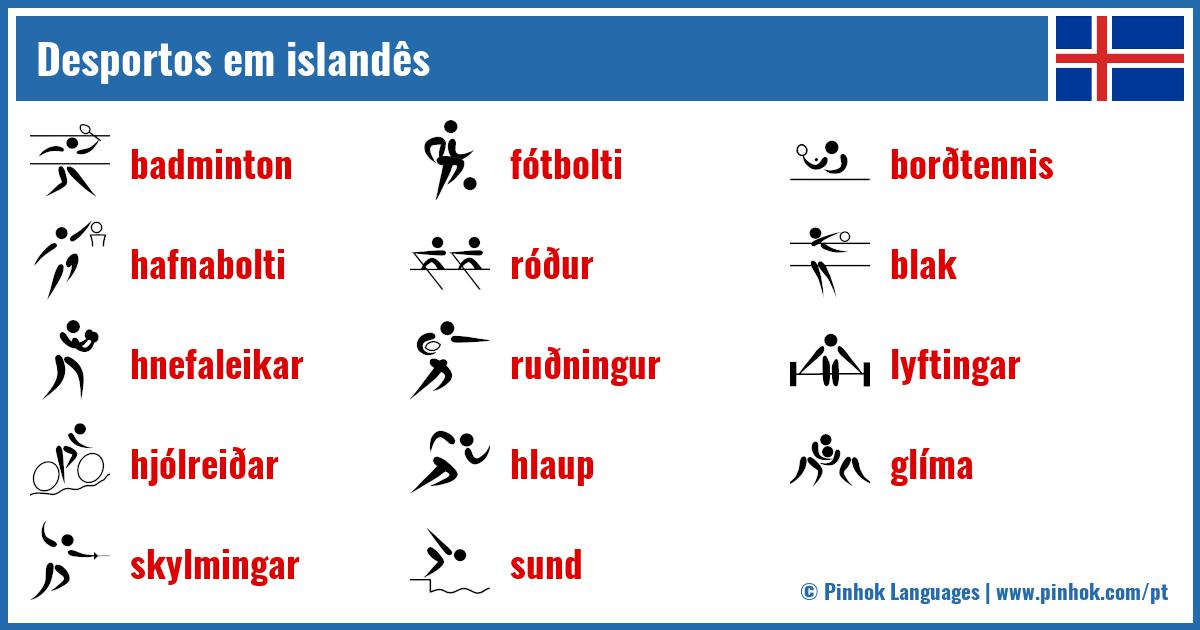 Desportos em islandês