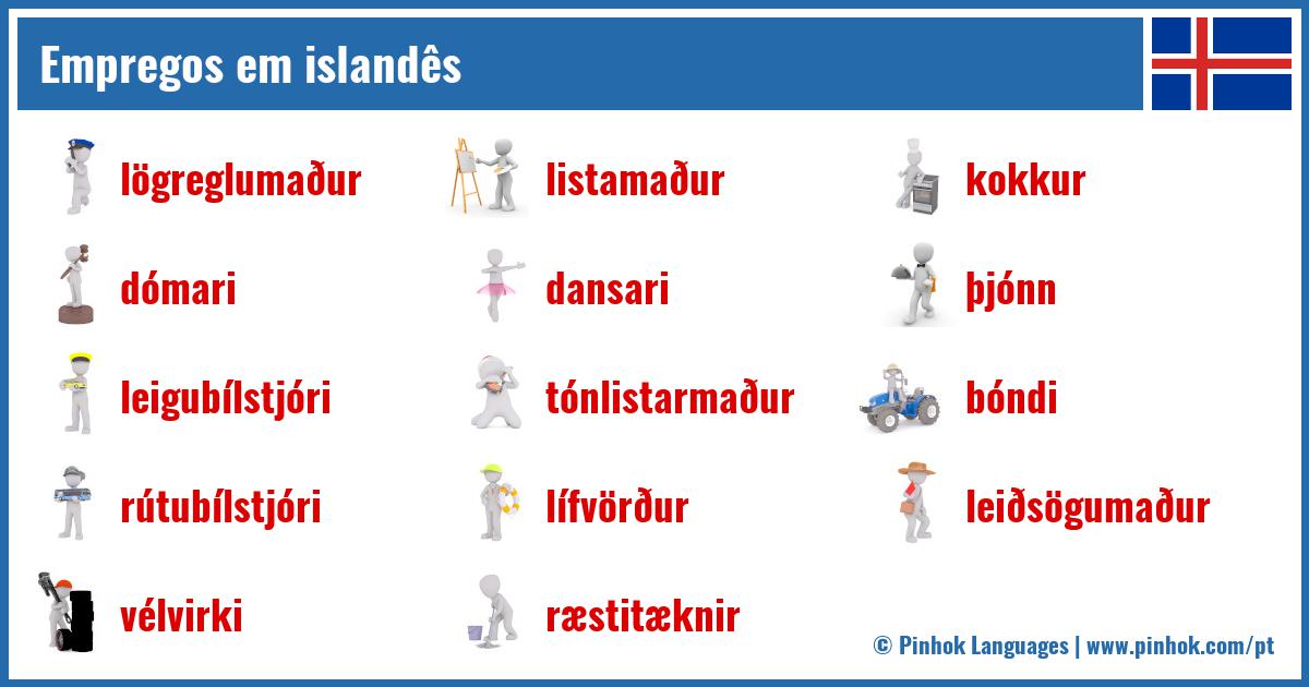 Empregos em islandês
