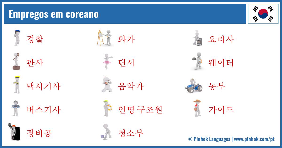Empregos em coreano