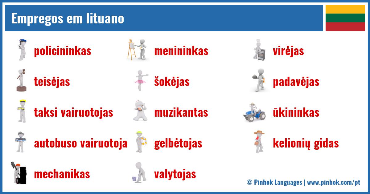 Empregos em lituano