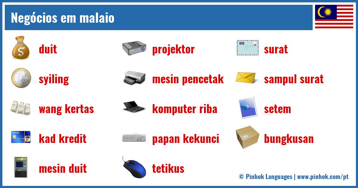 Negócios em malaio