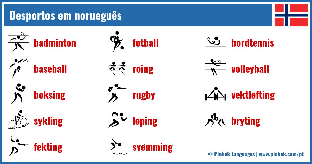 Desportos em norueguês