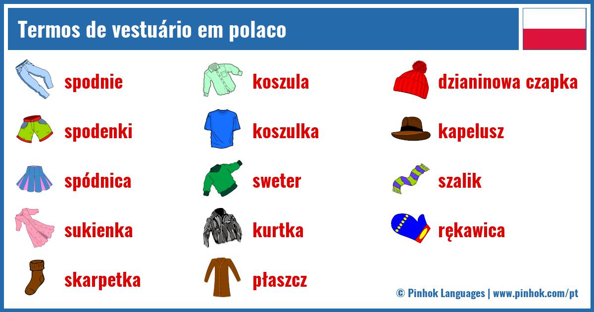 Termos de vestuário em polaco