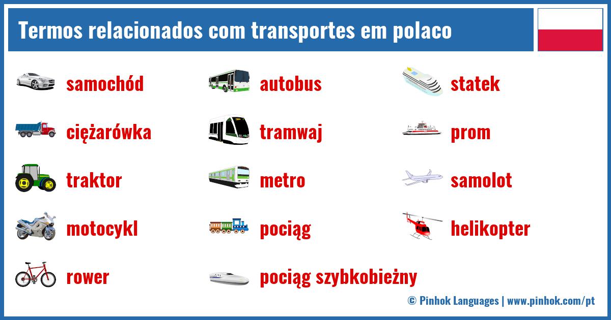 Termos relacionados com transportes em polaco