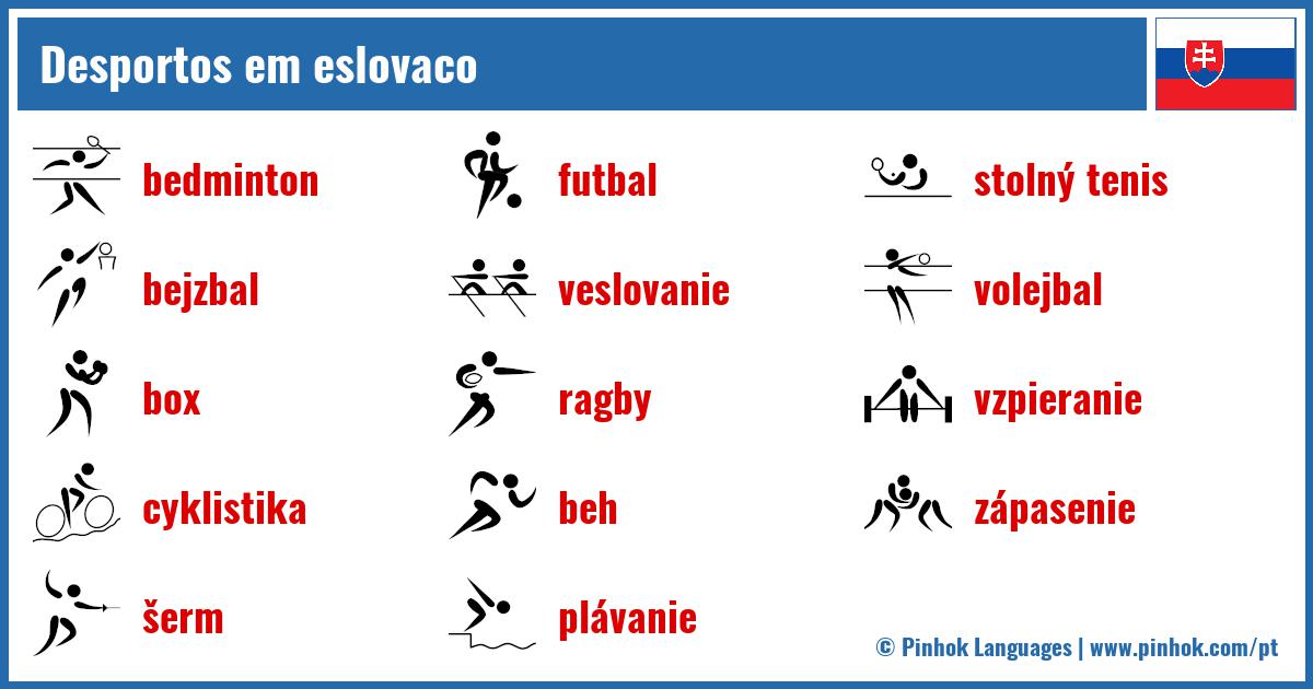 Desportos em eslovaco