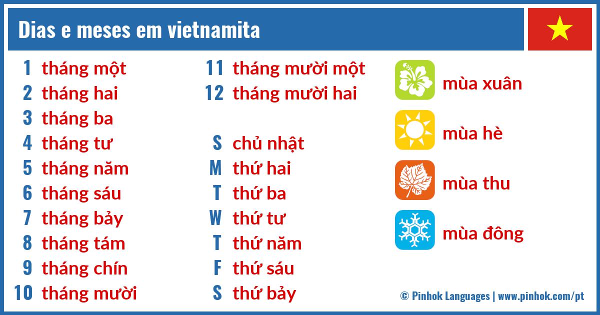 Dias e meses em vietnamita