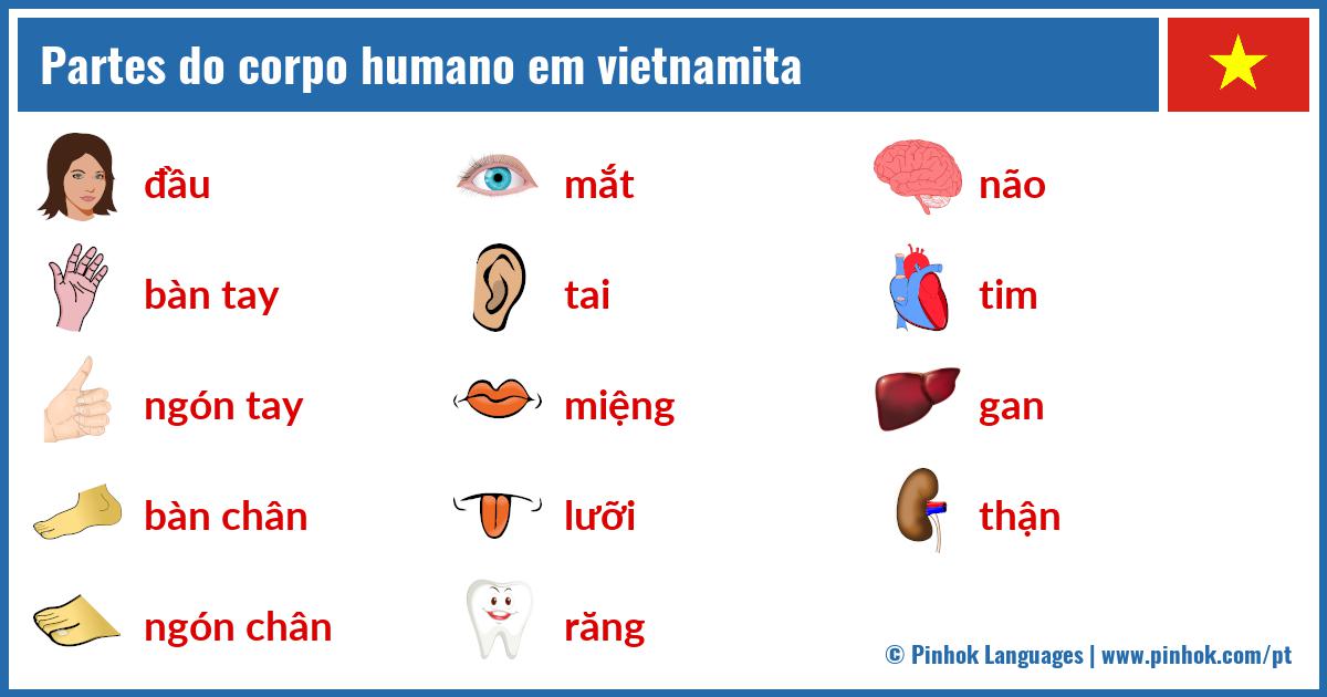 Partes do corpo humano em vietnamita