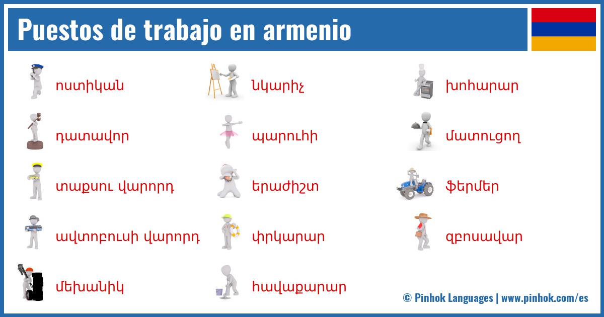 Puestos de trabajo en armenio