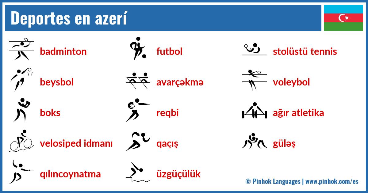 Deportes en azerí