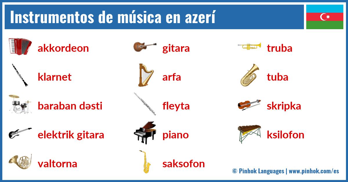 Instrumentos de música en azerí
