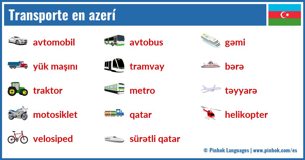 Transporte en azerí