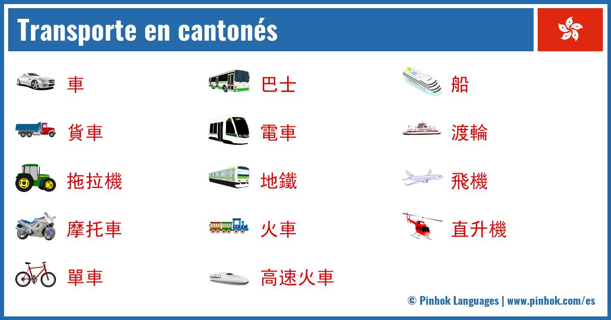 Transporte en cantonés