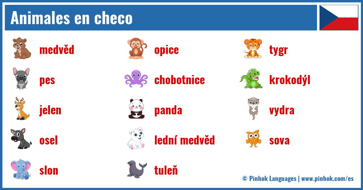 Animales en checo