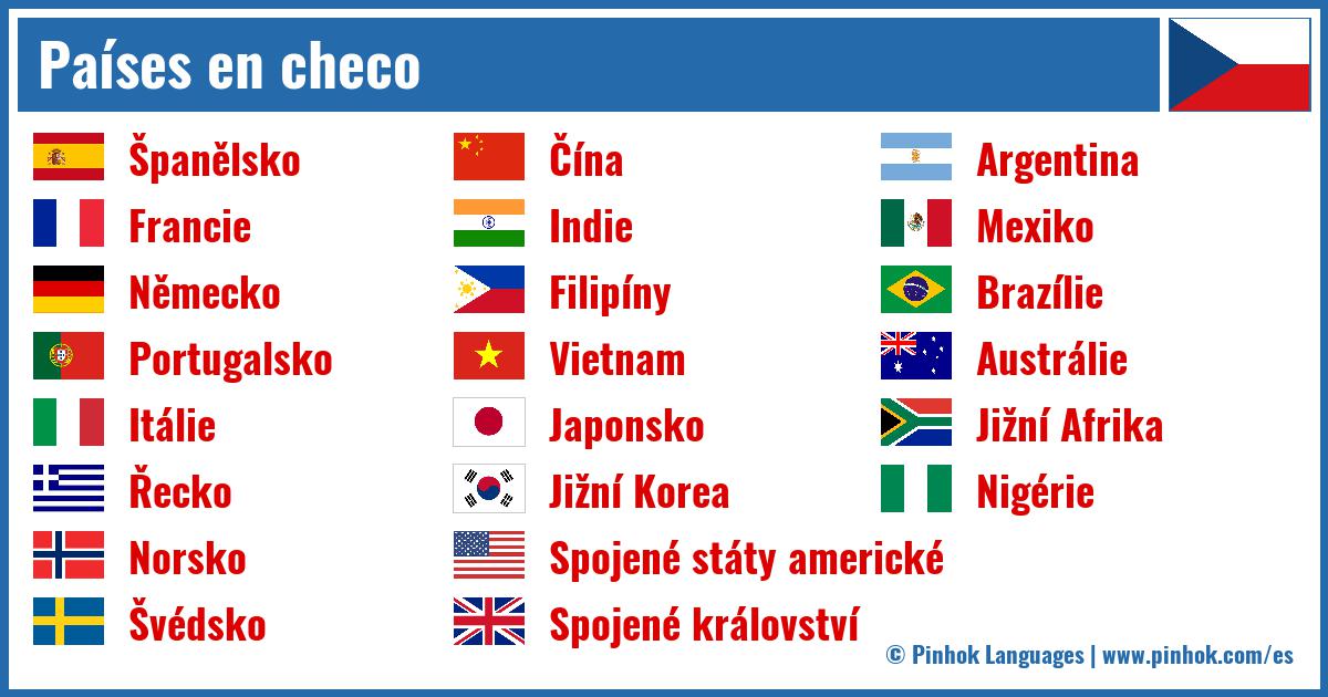 Países en checo