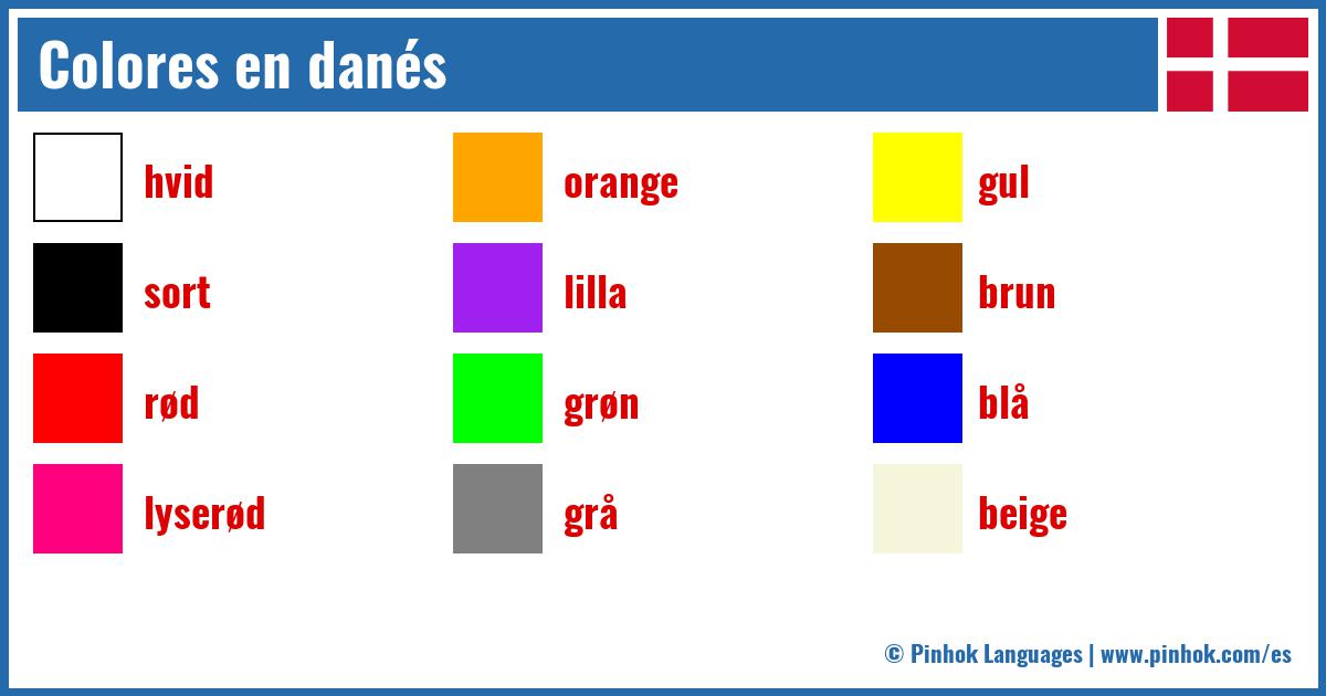 Colores en danés