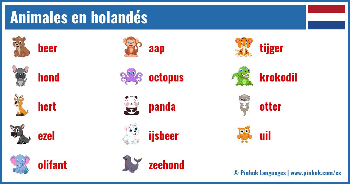 Animales en holandés