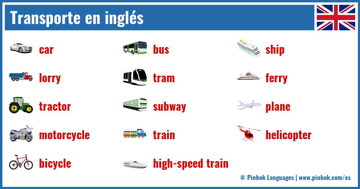 Transporte en inglés