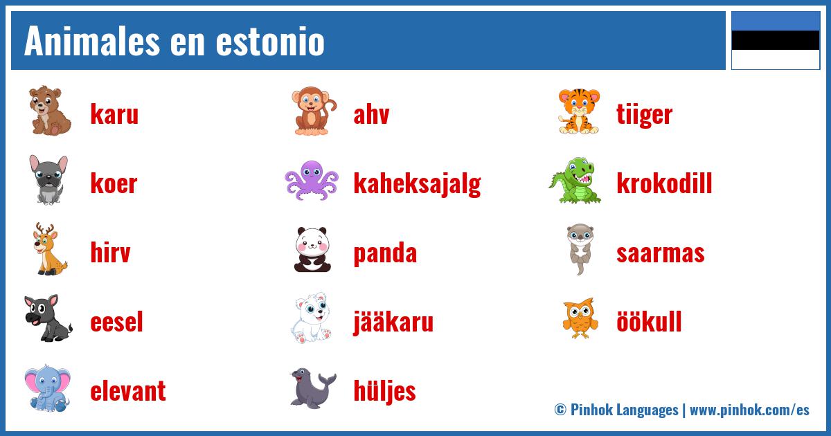 Animales en estonio