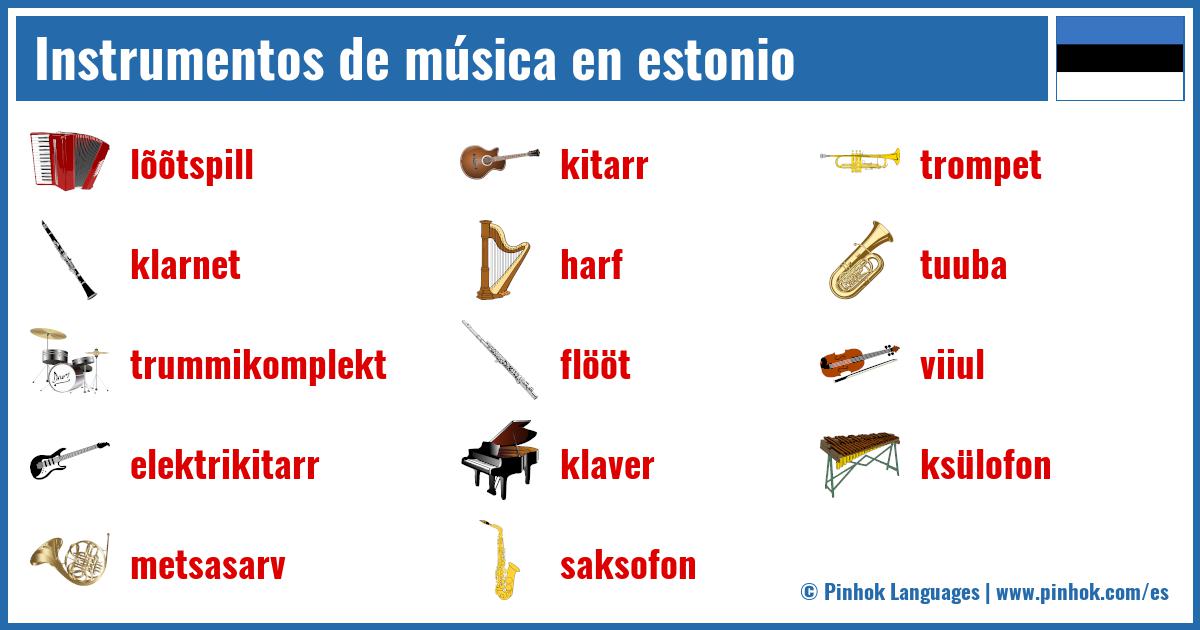 Instrumentos de música en estonio