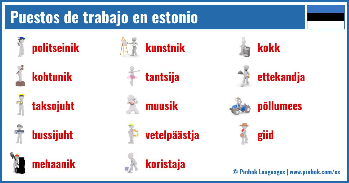 Puestos de trabajo en estonio