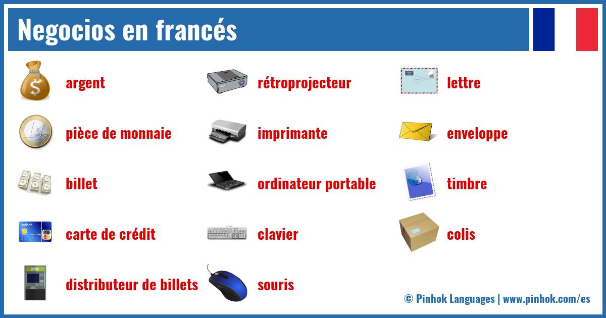 Negocios en francés
