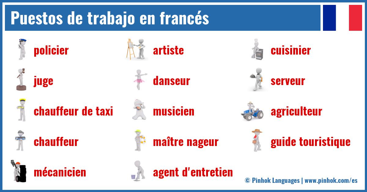 Puestos de trabajo en francés