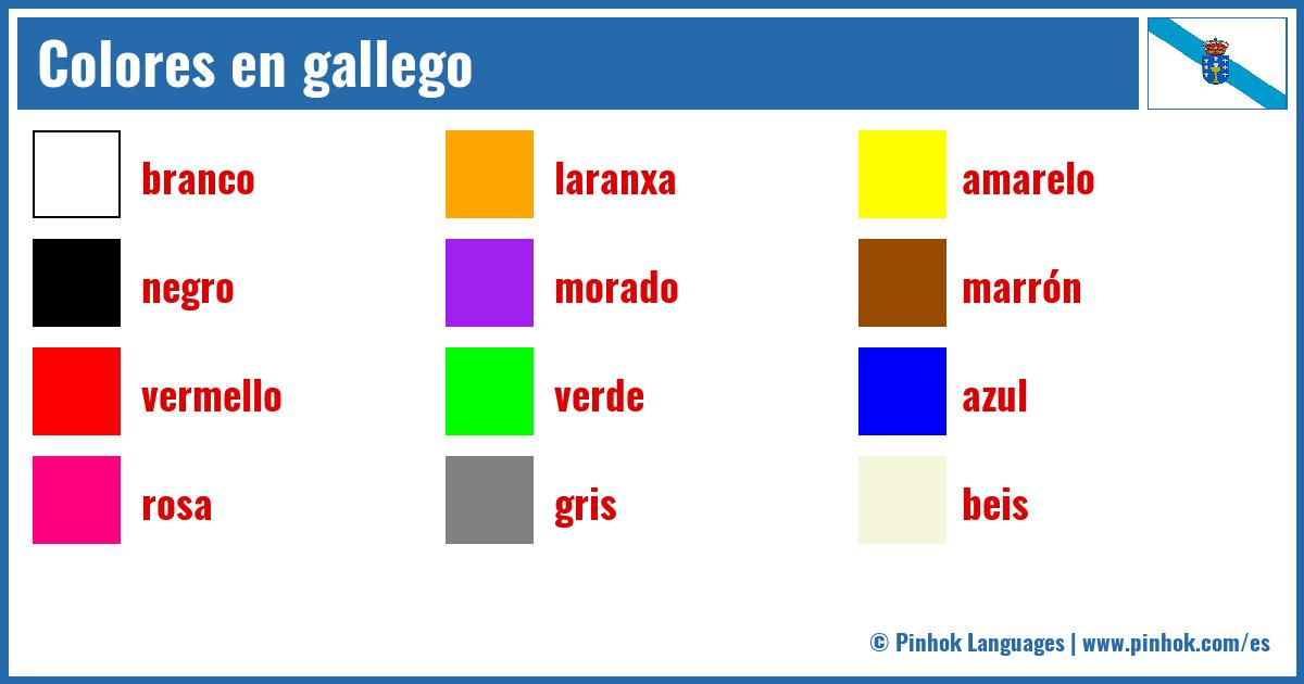 Colores en gallego