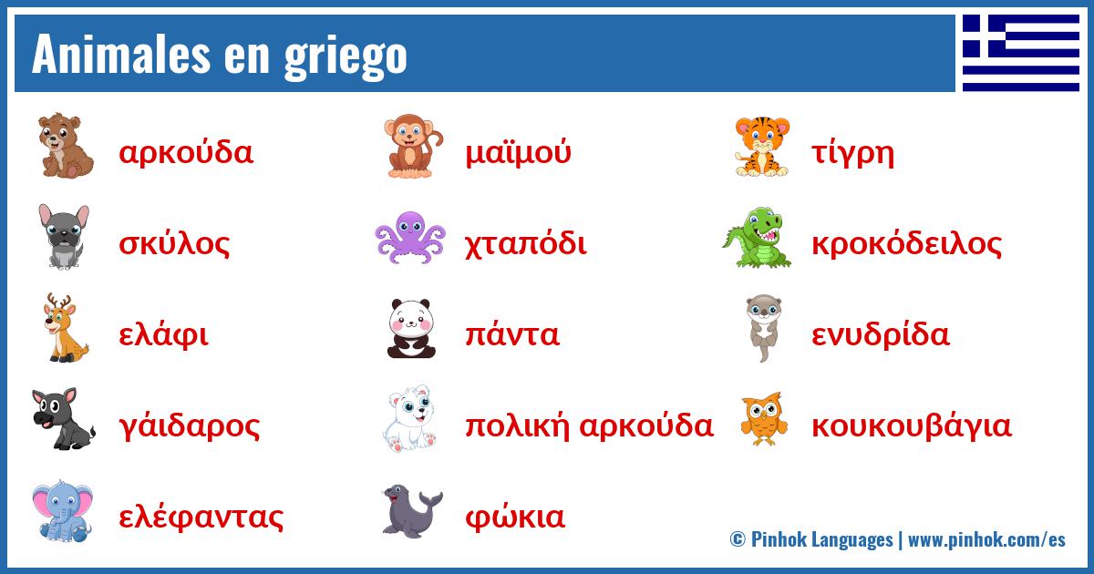 Animales en griego